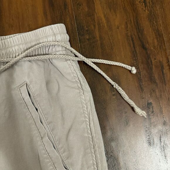 BELLA DAHL Tencel Lyocell Drawstring Tapered Pants in Taupe - Picture 3 of 12